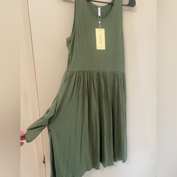 NWT Longyuan sleeveless a-line dress with pockets, size large. Pit to pit 20” - Picture 4 of 4